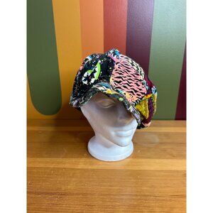 Vintage 80s funky pattern hat cap - New York hat and cap co. USA